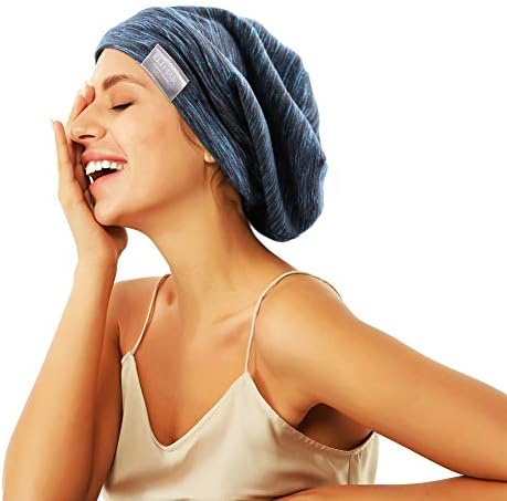 Beanie Sleep Hats Bonnet for Women Girls Curly Frizzy Hair Cover - Image 4