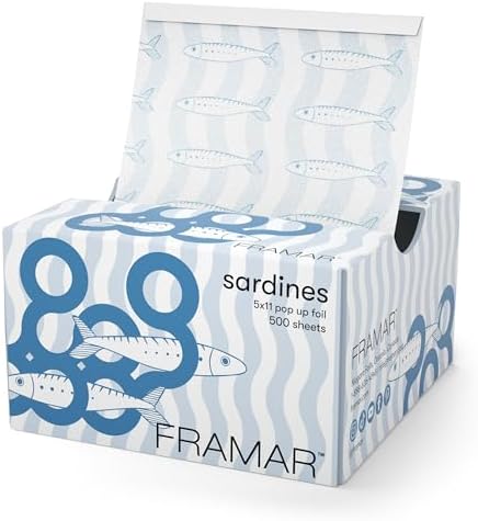 FRAMAR Blue Sardine Hair Foil, Hair Foils For Highlighting – 500 by FRAMAR
