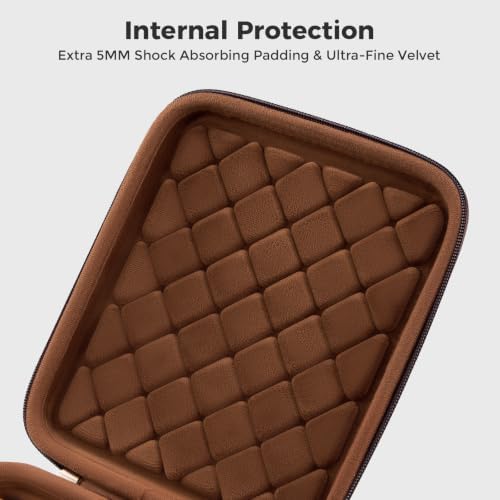 ProCase 6-Slot Travel Watch Case for Men, Hard Shell Storage Box -Espresso - Image 3