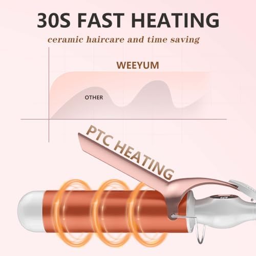 WEEYUM 2 Inch Curling Iron, Large Barrel Curling Iron/Wand, Dual Voltage - Image 5