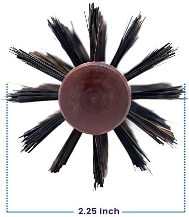 Spornette Italian Round Boar Bristle Brush - Large Round Brush for Blow Drying, Styling & Volumizing - Wooden Brush for Medium to Long Thick, Fine, Curly or Straight Hair (2.25 inch) - Image 3