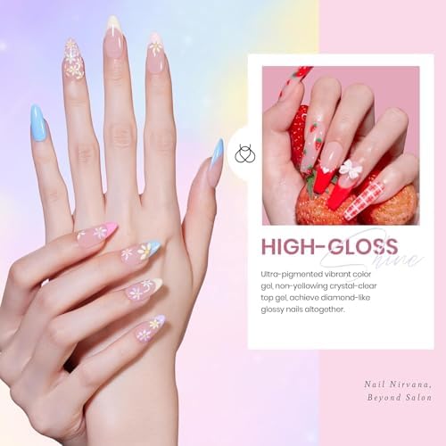 Beetles Gel Nail Polish Set With Base & Matte Top Coat Pastel Gel Polish - Image 4