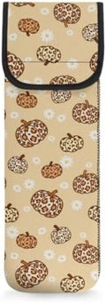Flashideas Cute Thanksgiving Pumpkins Curling Iron Holder Heat Resistant Neoprene Curling Iron Cover Bag with Pocket Curling Iron Organizers and Storage for Hair Straightener, Curling Iron, Flat Iron by Flashideas