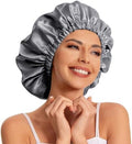 Edoneery Satin Bonnet for Sleeping Women, Double Layer Curly Hair Cap by Edoneery