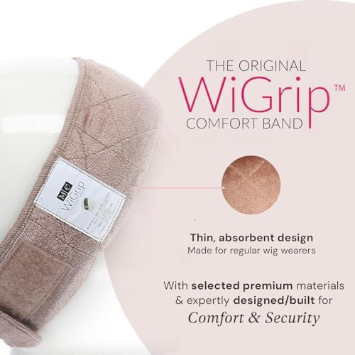 MILANO COLLECTION WiGrip, The Original Comfort Wig Grip Band, Adjustable Bands for Women Provide Glueless Support, Non-Slip Wig Grip Headbands, Tension-Free, One Size Fits All, Nude, 3 Pack - Image 2