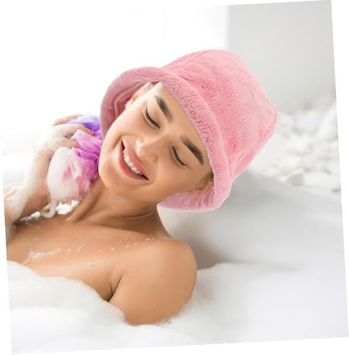 Abaodam Soft Coral Fleece Hair Drying Bonnet for Travel and Sauna - Image 6