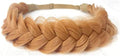 Synthetic Hair Braided Headband Classic Wide Strands Wedding Disorderly Fluffy Braids Wig Band Women Beauty Accessory by TOECWEGR