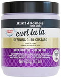 Aunt Jackie's Curl La La, Lightweight Curl Defining Custard, Enriched with Shea Butter & Olive Oil, Basic, 15 Ounce by AuntJackies