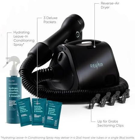 RevAir Reverse-Air Hair Dryer - Starter Pack - Includes Fan Favorite Products for Curly, Coily, and Dehydrated Hair I Amazon Exclusive Bundle - Image 2
