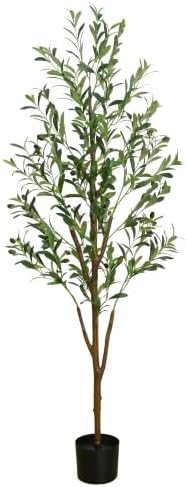 5FT Artificial Olive Tree, Faux Olive Plant in Pot by Unknown