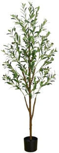 5FT Artificial Olive Tree, Faux Olive Plant in Pot by Unknown