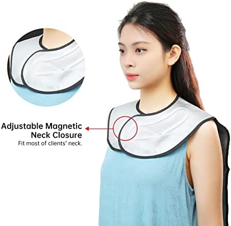 PERFEHAIR Hair Cutting Collar Tool, Salon Hairdressing Hair Dye Cape with Angular & Straight Cutting Guidelines, Waterproof - Image 3