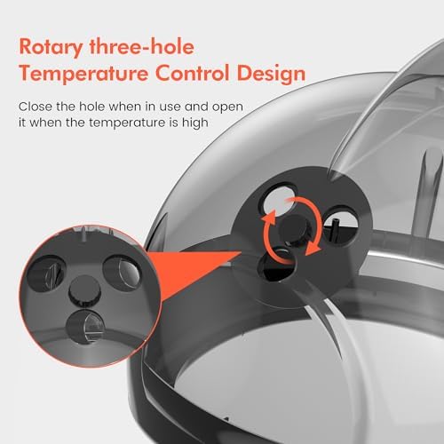 TASALON Professional Hair Steamer for Deep Conditioning, Hooded Dryer for Oil & Dye & Natural Hair, Mechanical Button & Knob Timing, Deep Moisturizing Hair Care, Hot Mist for Spa, Home Use, Salon - Image 6