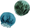 Edoneery Satin Bonnet for Sleeping Women, Double Layer Curly Hair Cap by Edoneery