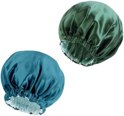 Edoneery Satin Bonnet for Sleeping Women, Double Layer Curly Hair Cap by Edoneery