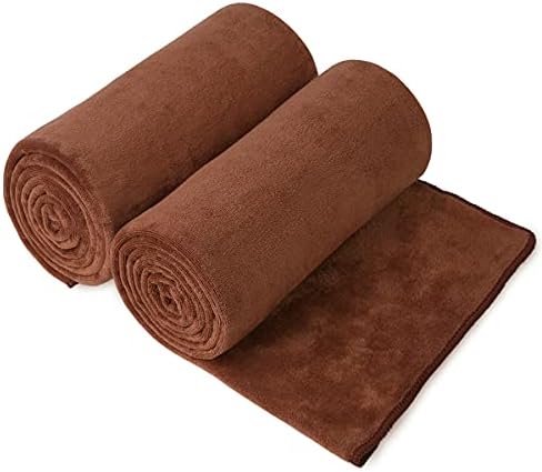 JML Bath Towels Set of 2, 30" x 60", Brown by JML