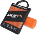 APEXUP Microfiber Travel Towel, Ultra Absorbent Quick Dry Towels, Lightweight Gym Sports Camping Towel for Workout, Yoga, Beach, Shower, Swimming (60"×30", Orange) by APEXUP