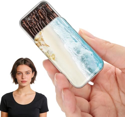 Brown bobby pins, cute box, pain-free, comfortable, all-day styling and buns. Suitable for all hair types. (Brown-16) by Unknown