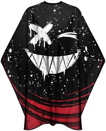 Barber Capes for Men Hair Cutting Capes with Snaps Salon Capes for Stylists Waterproof Hairdresser Gown Cape- 63”× 56”(Black) - Image 7