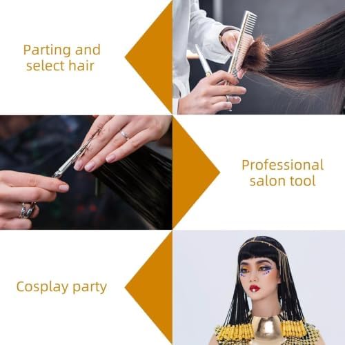 11PCS Hair Braiding Tools Ring Set, 8 Metal Pinky Hair Parting Rings - Image 7