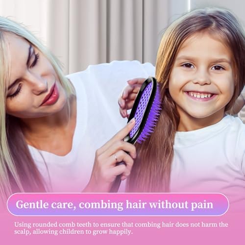 Detangling Brush,1 Pack Detangler Brush, Gentle & Effective Detangling on Wet or Dry Fragile Hair Types,Ultra-light, Detangling Brsuh ventilated and antistatic hairbrush (green1) - Image 6