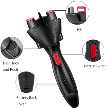Automatic Hair Braider DIY Electronic Hair Braiding Machine Automatic Quick Twist Twister Hair Braiding Tool for Women Girls Hairstyle(Red) - Image 4