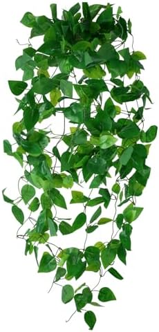 Freyalife Fake Hanging Plants for Room Decor, Artificial Ivy vines Greenery Leaves Garlands for Home Aesthetic living Bedroom kitchen Office Wall patio Bookshelf, Indoor,Outdoor decorations(No Basket) by Unknown