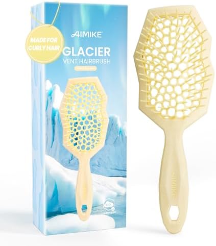 AIMIKE Glacier Detangler Brush for Curly Hair, Wet & Dry Hair Brush by AIMIKE