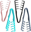Texture Comb,Texture Styling Comb,Voluminous Wide-Toothed Hair Combs,Travel Folding Design,Wide-Tooth Hair Styling Tool with Textured grip for Women & Men(4pcs-Black+Gray+Blue+Pink) by Unknown