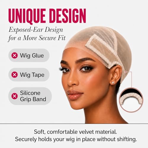 Max Wig Grip Cap 11x5 HD Transparent Lace Wig Cap for Glueless Wig - Image 3