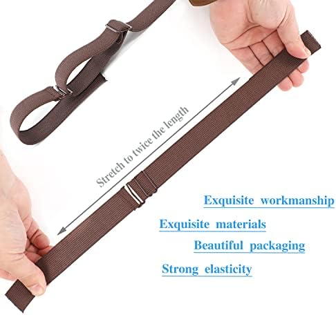 10 PCS Brown Adjustable Elastic Bands For Wigs (1*12inch) - Image 5