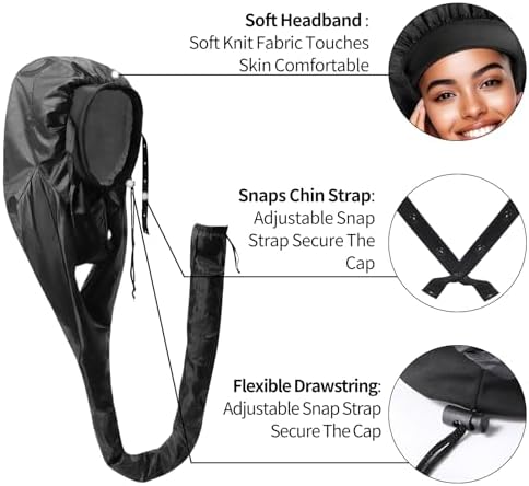 Hair Roller-Specific Heating Bonnet,Shorten Heatless Rods Rollers Curling Time,Styling Hairs at Home&Helps Curls Stay Longer,Frizz Control, Lightweight & Portable for Travel(Rollers Not Included) - Image 4