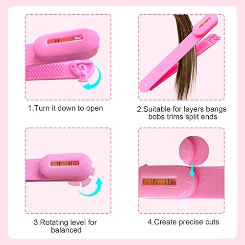 Hair Cutting Kit for DIY Hair Cutting at Home, Hair Scissors, Split Ends Trimmer, Bangs Clips, Professional Hair Cutting Tools for Women, Kids - Image 6
