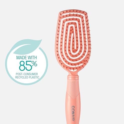 Conair Hair Brush, Scalp Care Detangling, Standard, Coral Pink - Image 2