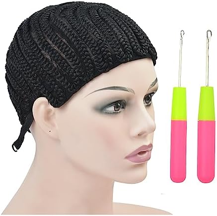 Cornrow Braided Wig Cap for Wig Making, Medium Size by YTBYT