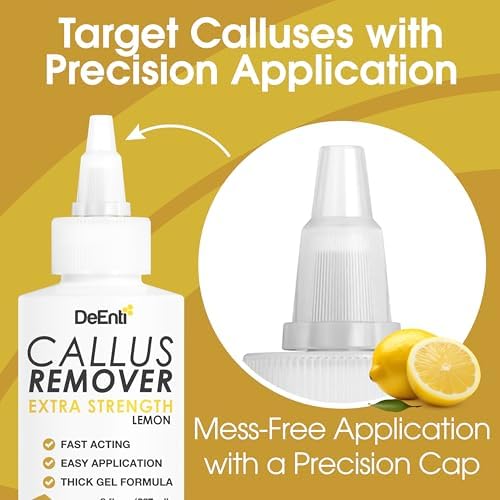 DeEnti Callus Remover for Feet, Foot Callus Remover Gel, 8oz Lemon Scent - Image 5
