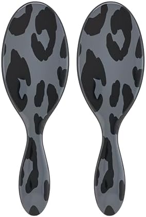 Wet Brush Original Detangler Hair Brush, Grey Leopard (Safari), Ultra-Soft IntelliFlex Bristles, Detangling Bristles Glide Through Tangles (Wet Dry & Damaged Hair), Women & Men (Pack of 2) by WetBrush