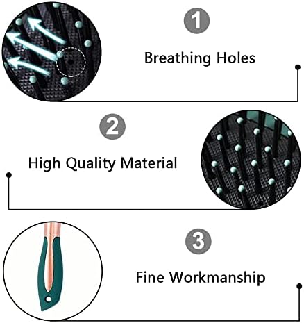 Anti-Static Hair Brush Set - Oval, Round, Vent, Detangling and Paddle Combs for Wet or Dry Hair - Massage and Shine for Women, Men, Kids - Image 3