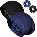 Satin Bonnets for Sleeping Adjustable Silk Lined Bonnet Sleep Cap Hair Wrap by ROYBENS