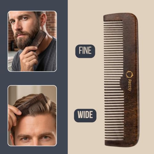 Men's Hair Brush and Comb Set - Boar Bristle Brush & Beard Scissors - Image 5