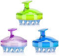 INVODA 3PCS Scalp Massager Shampoo Brush Soft Silicone Bristles for Dandruff Removal & Hair Growth, Waterproof Wet/Dry Use, Men, Women & Pets by INVODA
