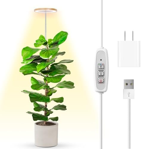 LBW 6.3" Grow Light, 72 LEDs Full Spectrum Grow Lights for Indoor Plants by LBW