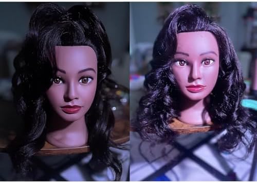 16-18 inch 100% Real Hair Mannequin Head for Hairdresser - Image 2