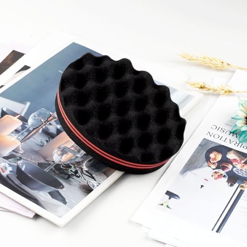 Hair Twist Sponge – Double-Sided Barber Tool for Afro Coils, Dreads, Curls & Waves, Unisex Styling for Short or Long Hair (1 Pack) - Image 7