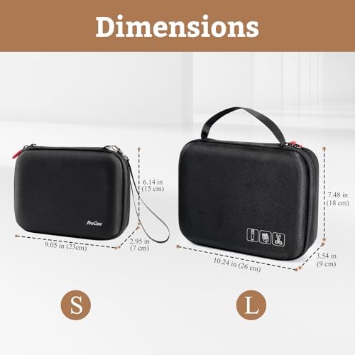 ProCase Hard Travel Case for Hair Clippers -Black, Small - Image 2