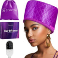 Hair Steamer for Deep Conditioning w/10-level Heats Up Quickly, Heating Cap for Deep Conditioner - Thermal Steam Cap for Black Hair, Great for Hair Treatment (Purple) by SISWOW