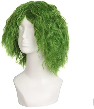 MapofBeauty Fahion Cosplay Costume Curly Synthetic Wig (Mixed Green) - Image 2