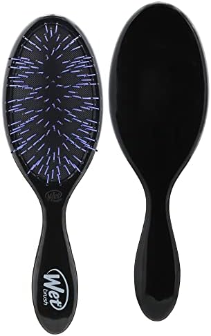 Wet Brush Thick Hair Detangling Brush, Black, Ultra-Soft IntelliFlex Bristles Glide Through Tangles With Ease, Pain-Free Detangler for All Hair Types, Wet & Dry by WetBrush