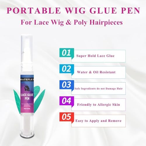 Lace Wig Glue Pen – Invisible Hold, 5ml Travel-Friendly Size - Image 5