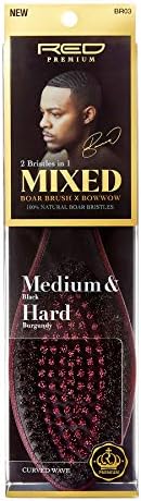 Red by Kiss Premium 2 Bristles in 1 Body Mixed Wave Boar Brush X Bowwow (Medium&Hard) - Image 4